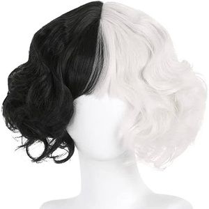 QYA Cruella DeVille Cosplay/Costume Wig